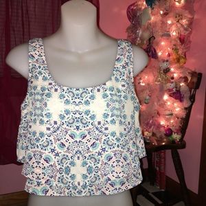 LIKE NEW Y2K Charlotte Russe Tiered Caged Crop Top M